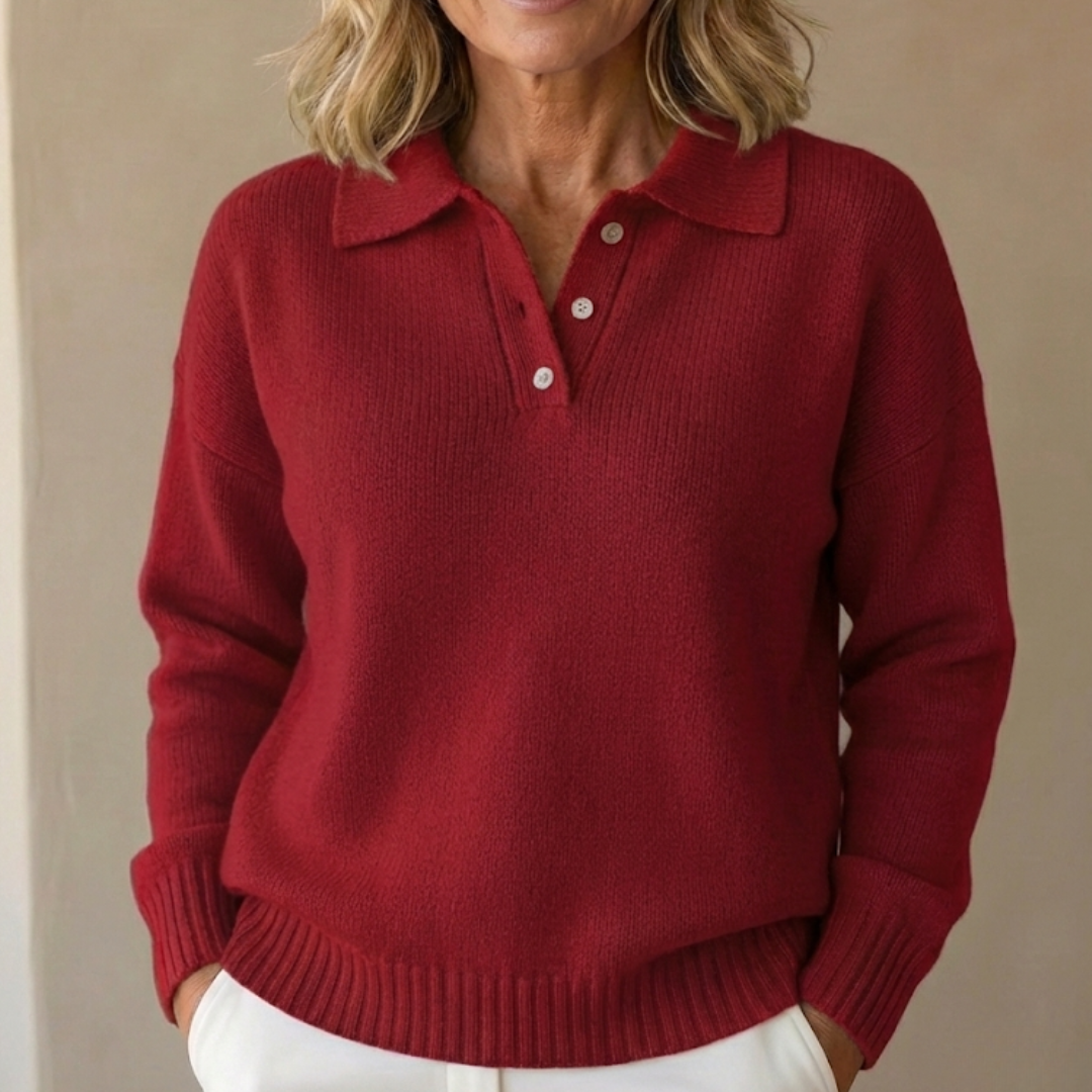Margaret | Soft Knit Sweater with Collar