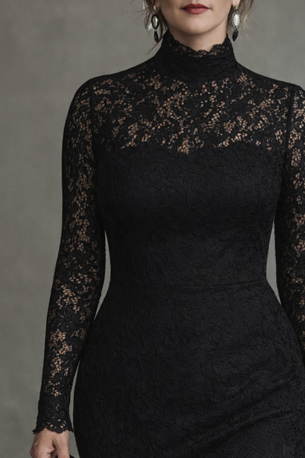 Teresa | High-Neck Lace Maxi Dress