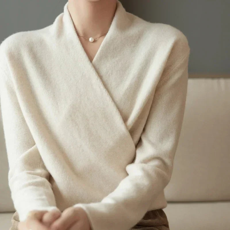AVA | Crossed Wrap Sweater