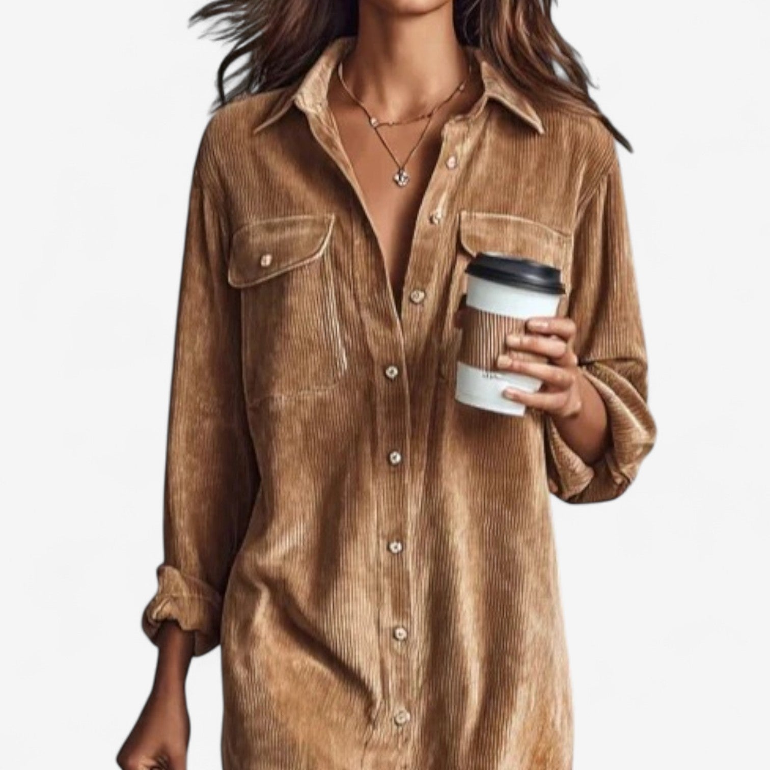 Anastacia™ Midi Dress in Corduroy Velvet