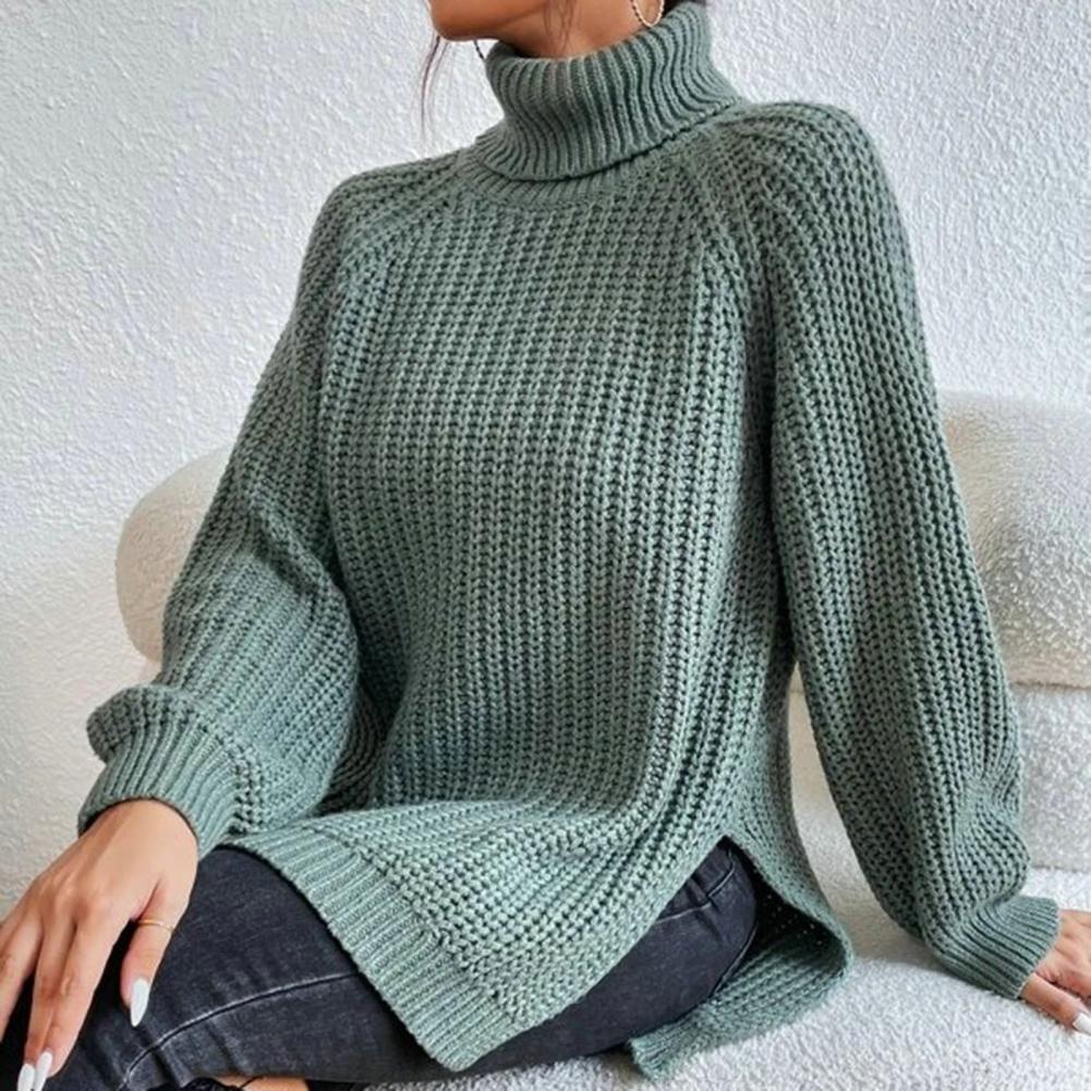 MEGAN | Elegant Turtleneck Knit Sweater – Calm Comfort, Timeless Ease