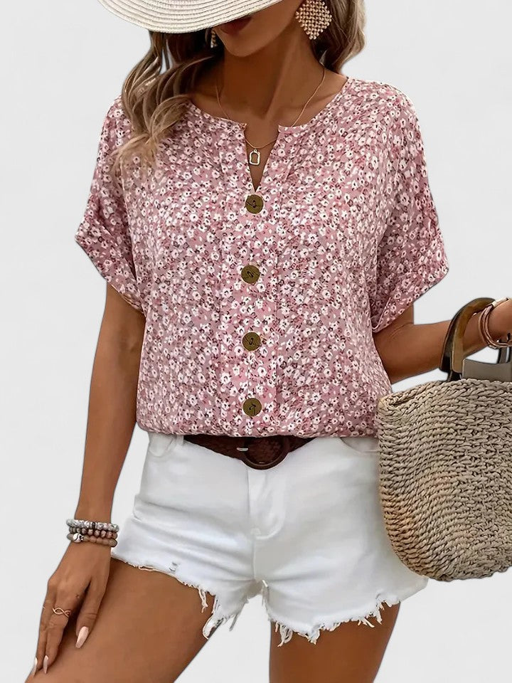 Annie | Elegant Floral Summer Top