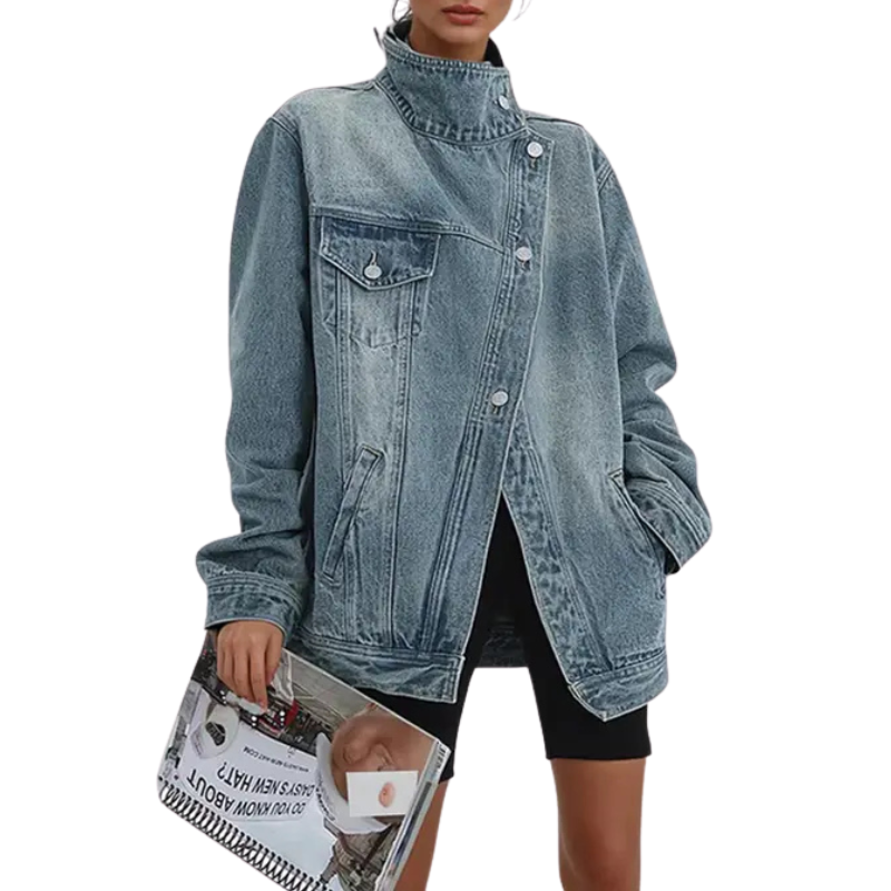 JOYCE | Street Style Trendy Asymmetric Button Jacket