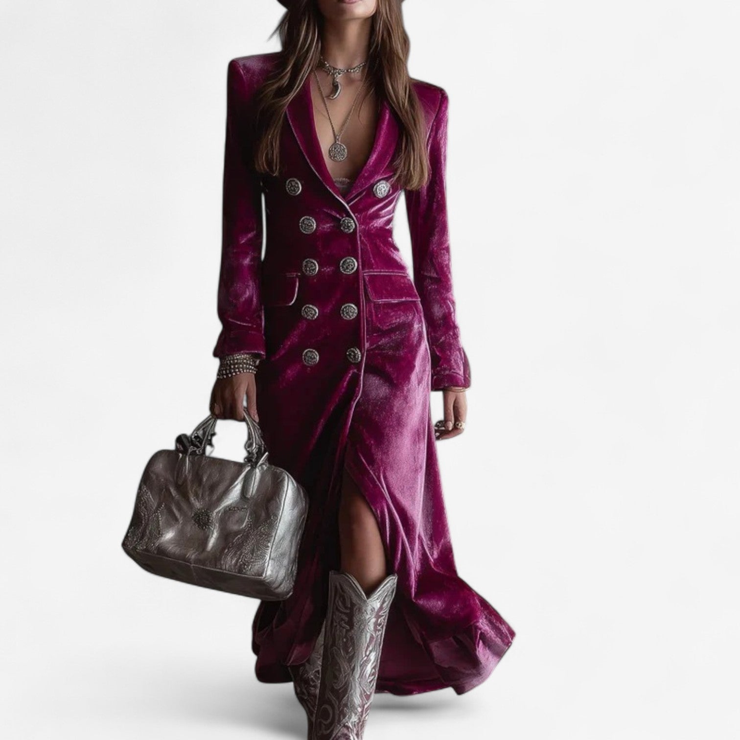 Virginie™ Crossed Velvet Dress