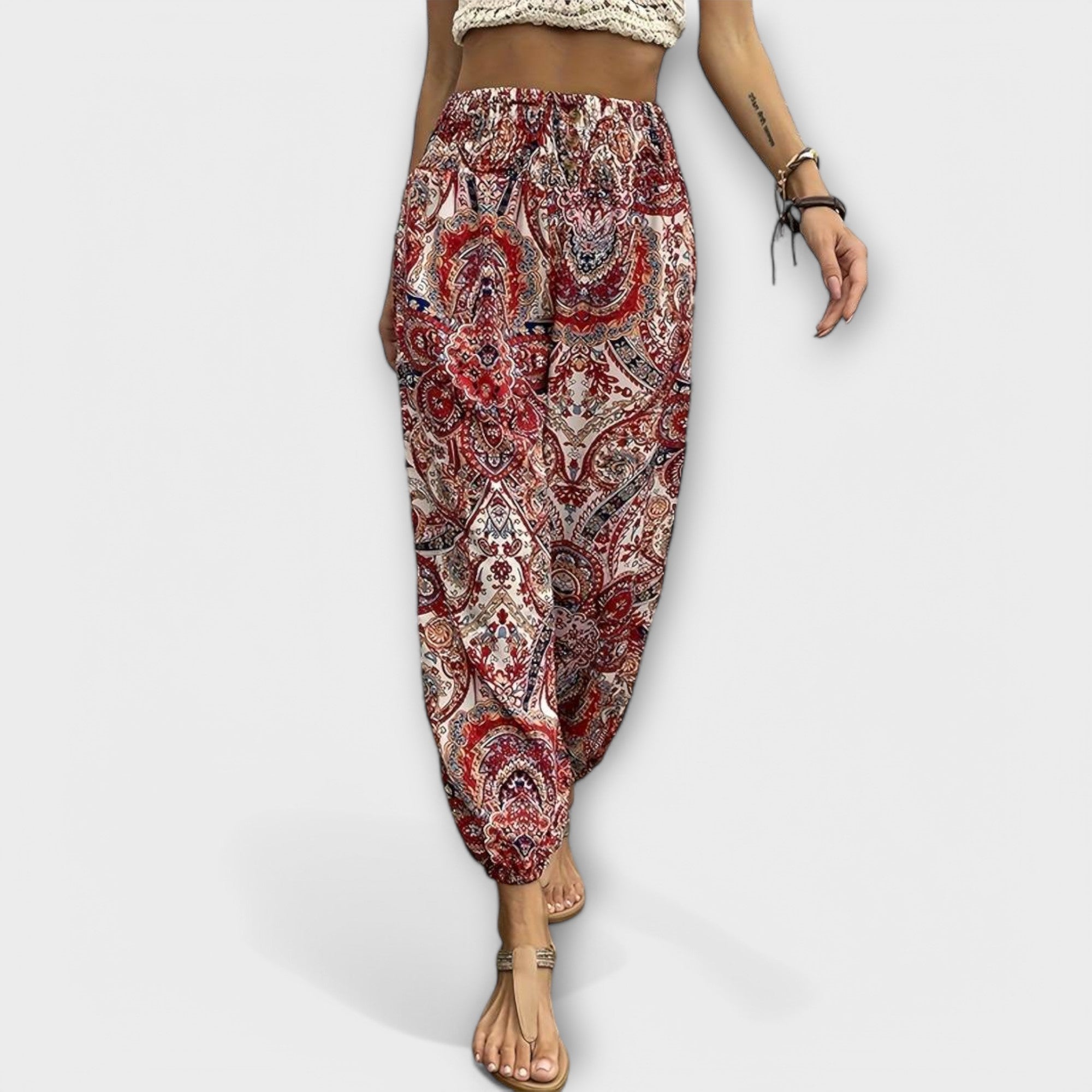 Clara | Ethnic Graphic Pants