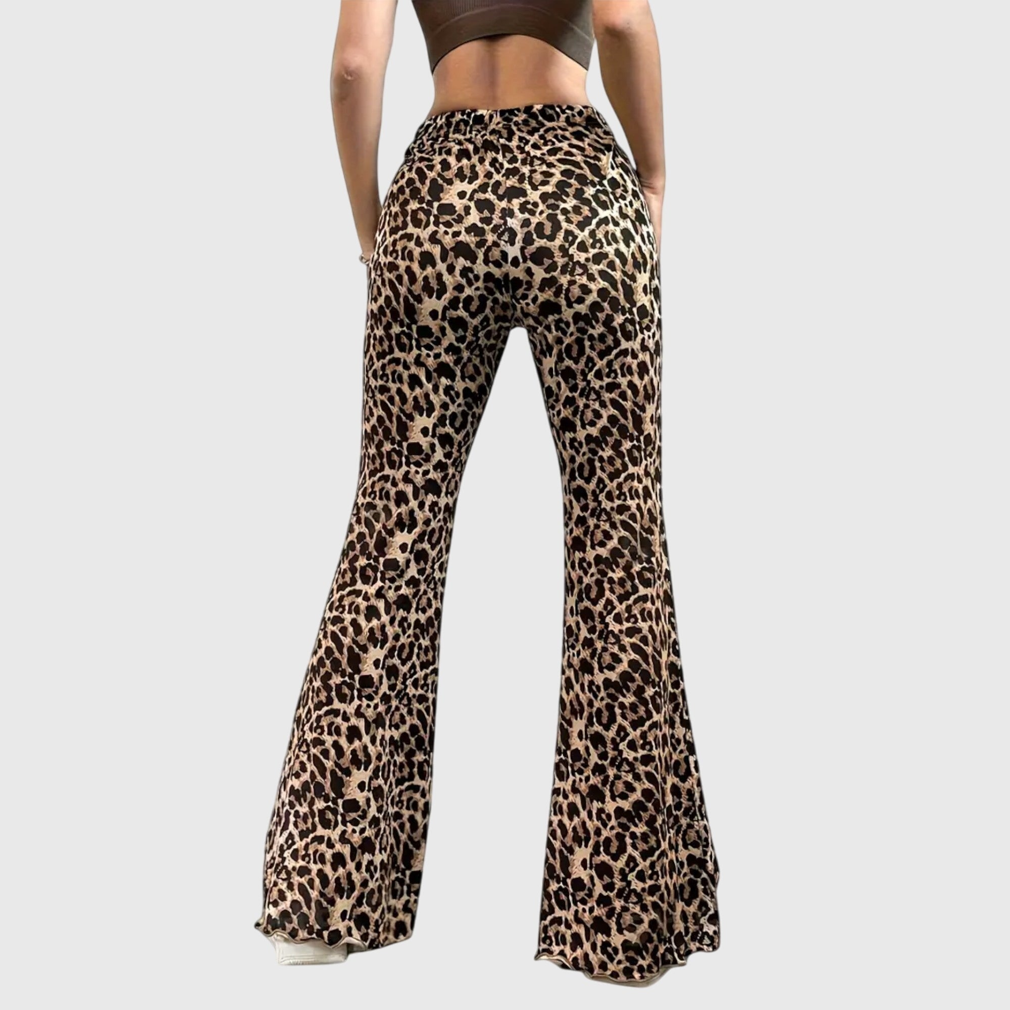 Clara | Leopard Bootcut Pants