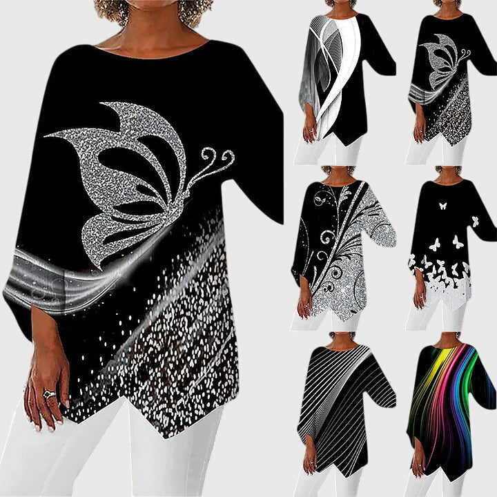 Annie | Elegant Crew Neck Top