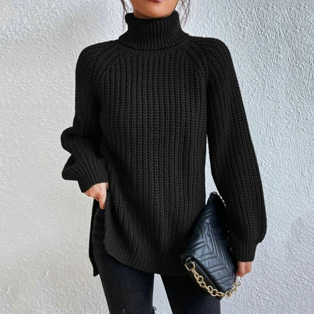 MEGAN | Elegant Turtleneck Knit Sweater – Calm Comfort, Timeless Ease