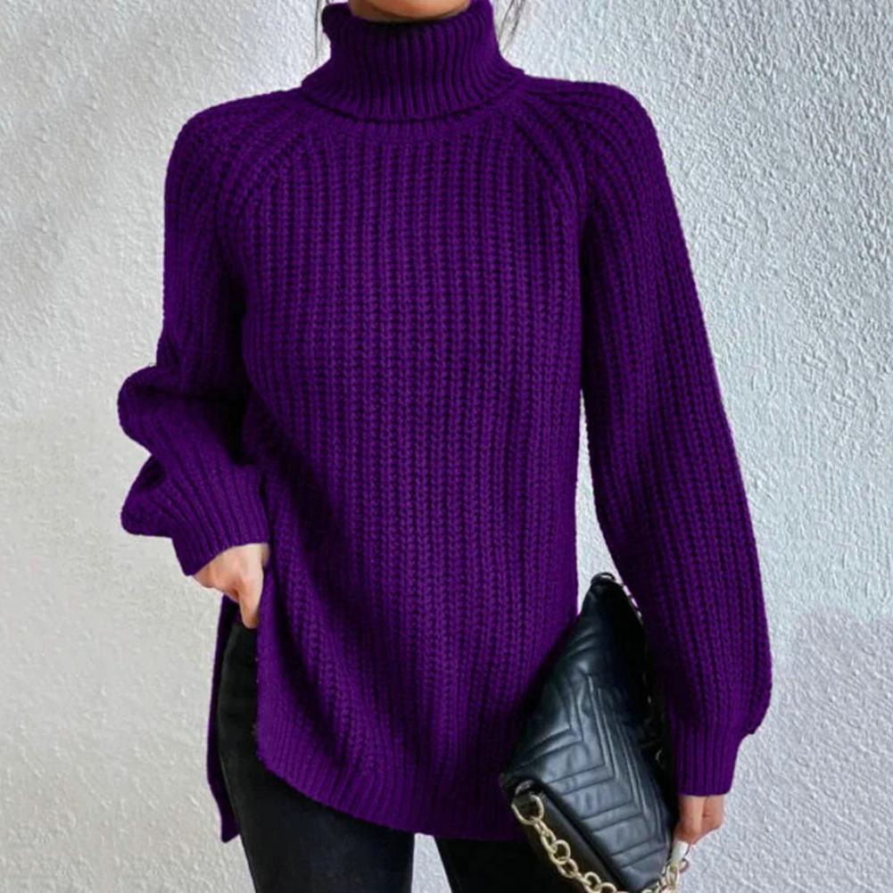 MEGAN | Elegant Turtleneck Knit Sweater – Calm Comfort, Timeless Ease