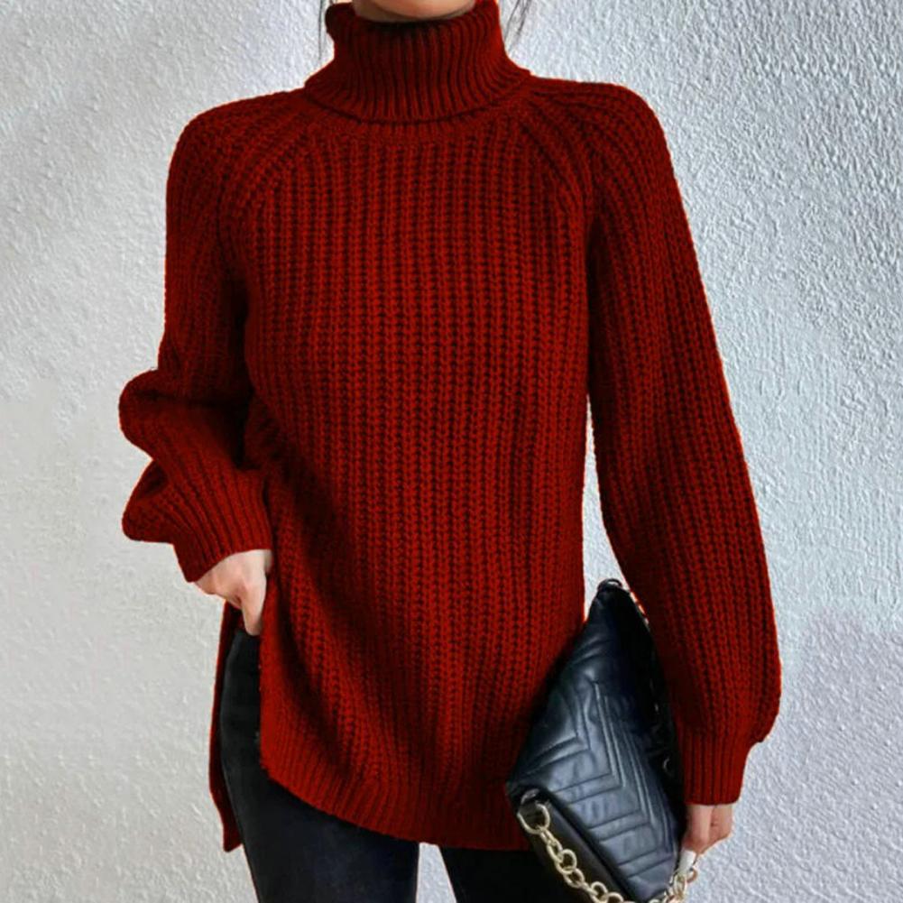 MEGAN | Elegant Turtleneck Knit Sweater – Calm Comfort, Timeless Ease