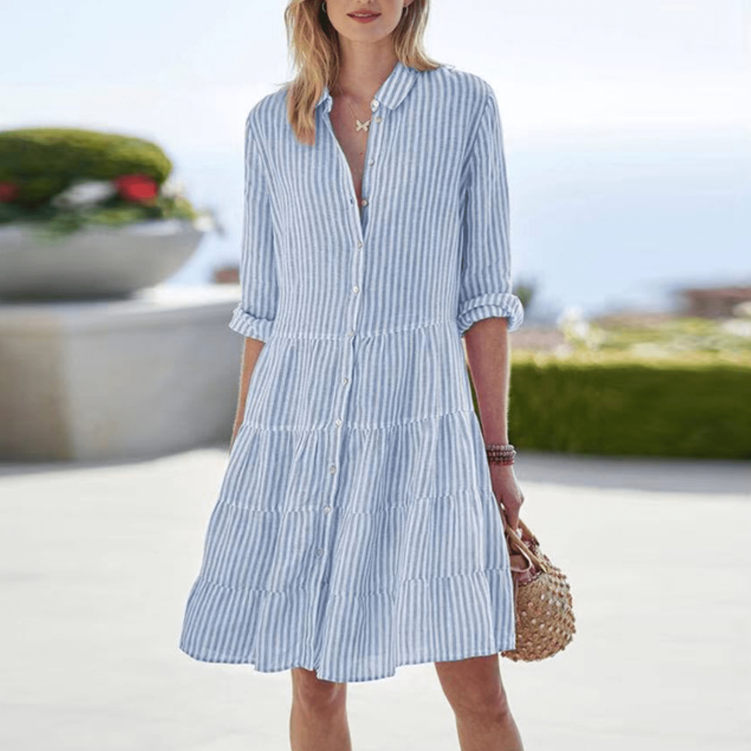 CAROLYN | Breezy Striped Dress
